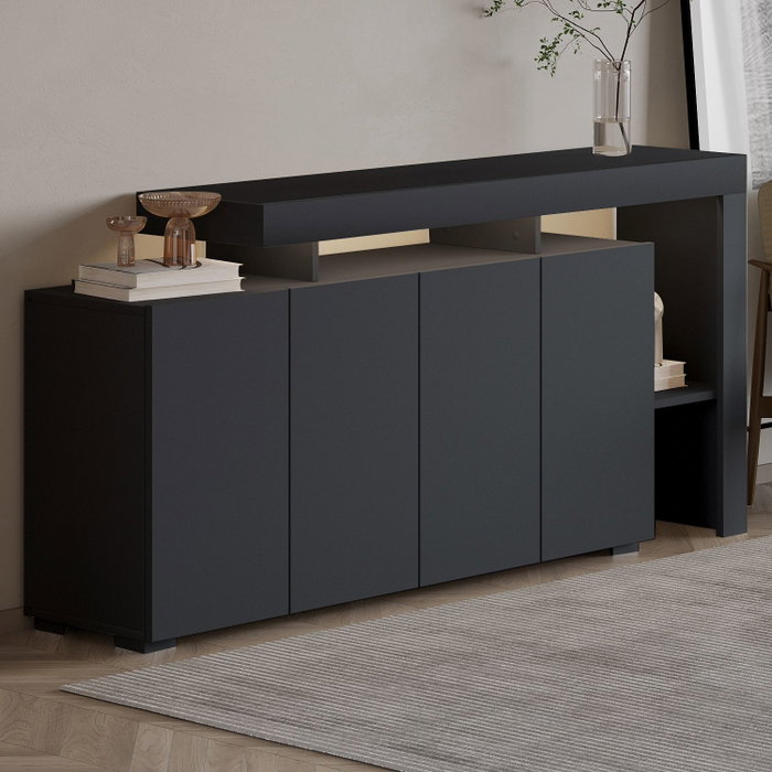 Hanah Home Consola Beliz - Antracita Hanah Home Consola Beliz - Antracita